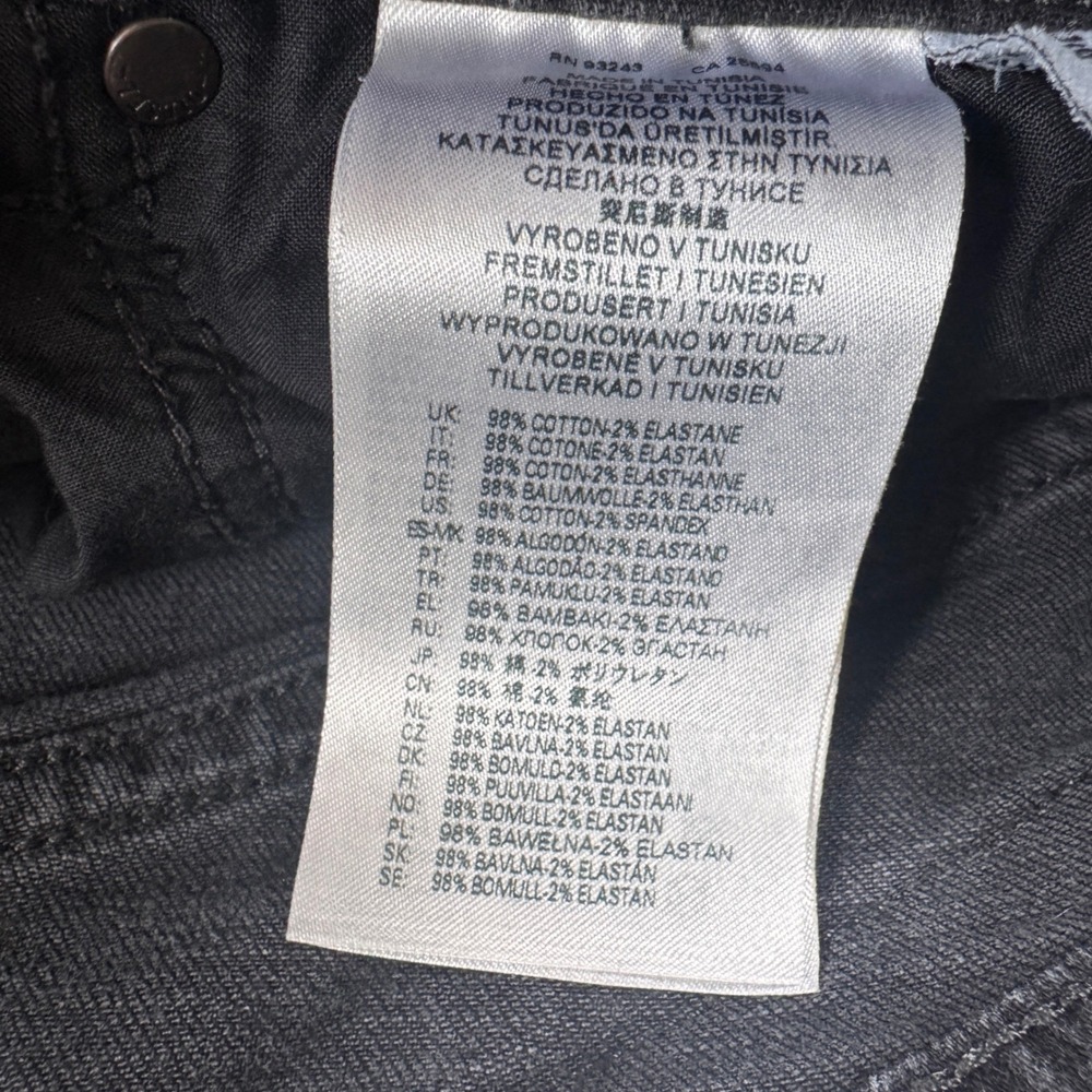Diesel Thommer Slim Jeans Mens 30x29 Dark Gray Faded Stretch Denim - Picture 8 of 9